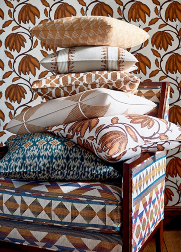 Thibaut Desert Flower Linen in Sunbaked